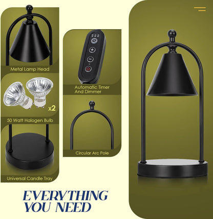 Soilsiu Home Decor Electric Candle Warmer Lamp, Black