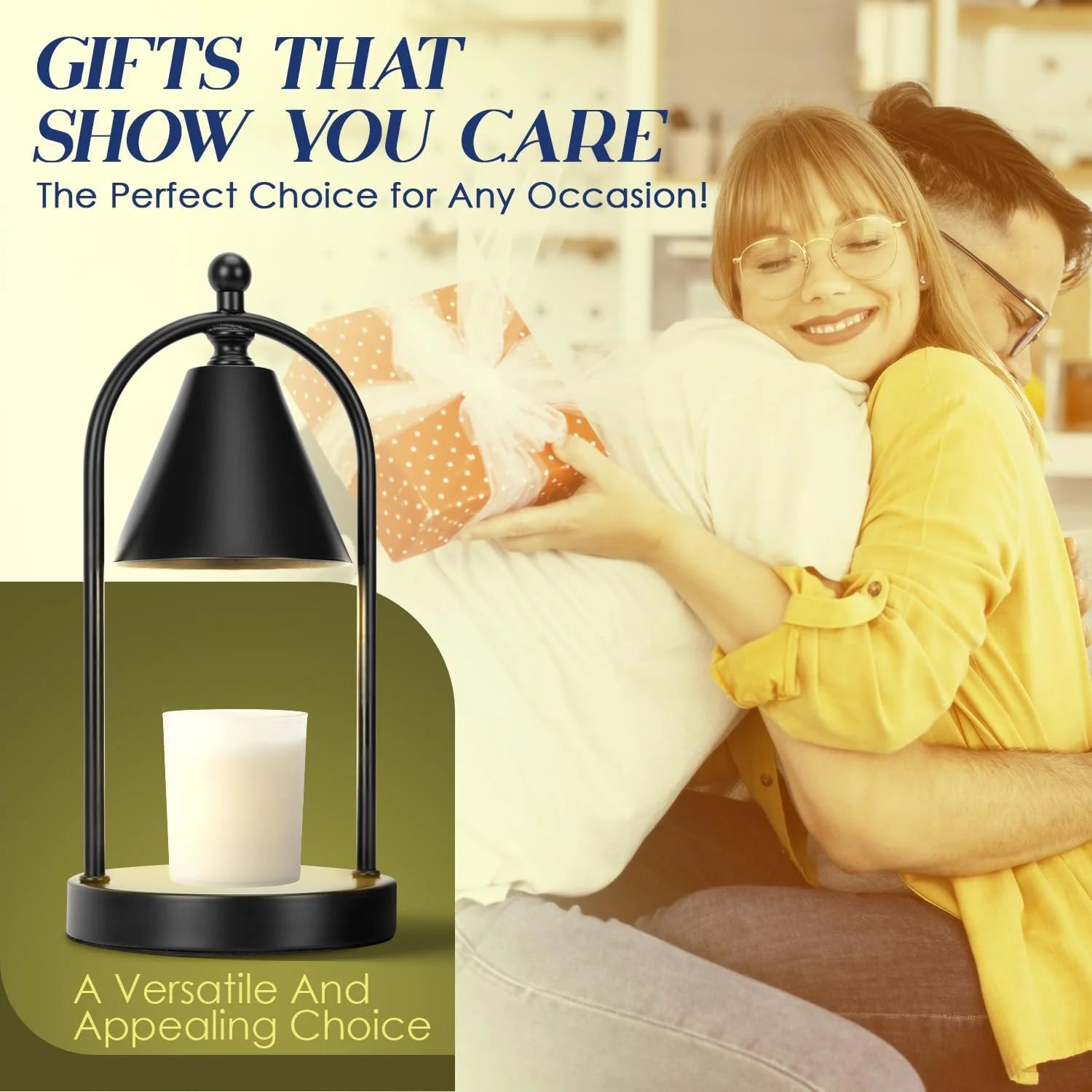 Soilsiu Home Decor Electric Candle Warmer Lamp, Black