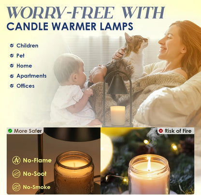 Soilsiu Home Decor Electric Candle Warmer Lamp, Black